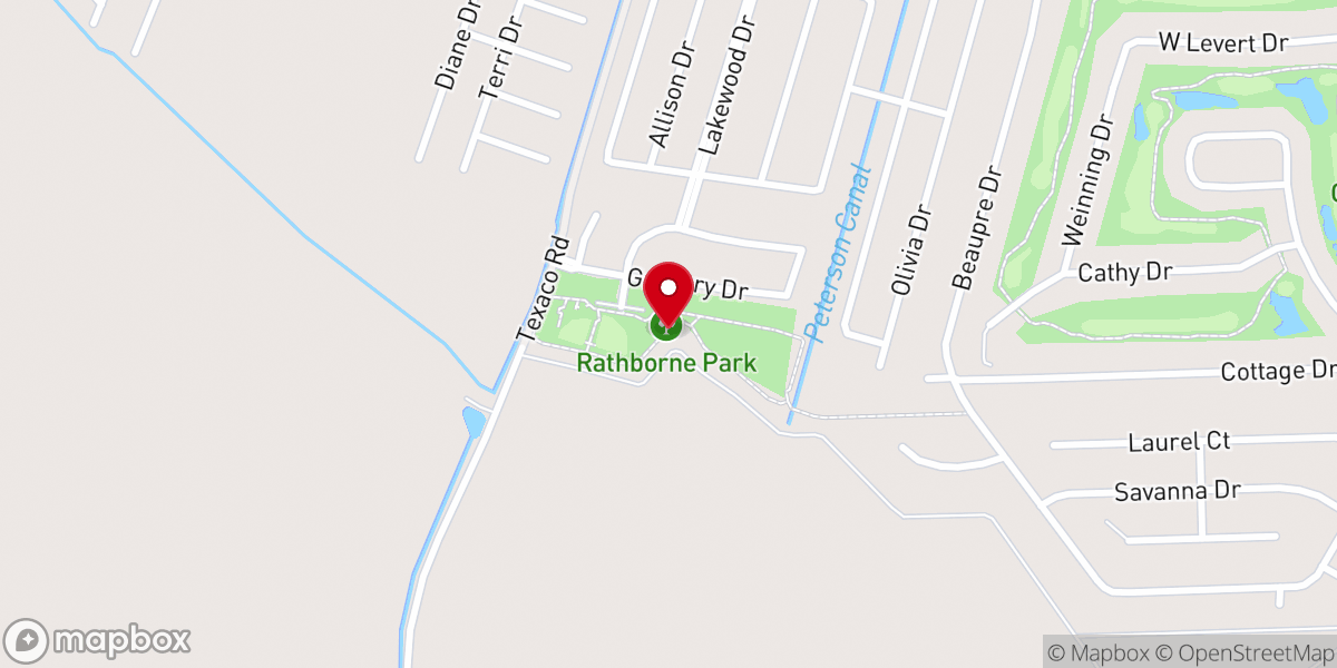 Map showing location of Rathborne Park