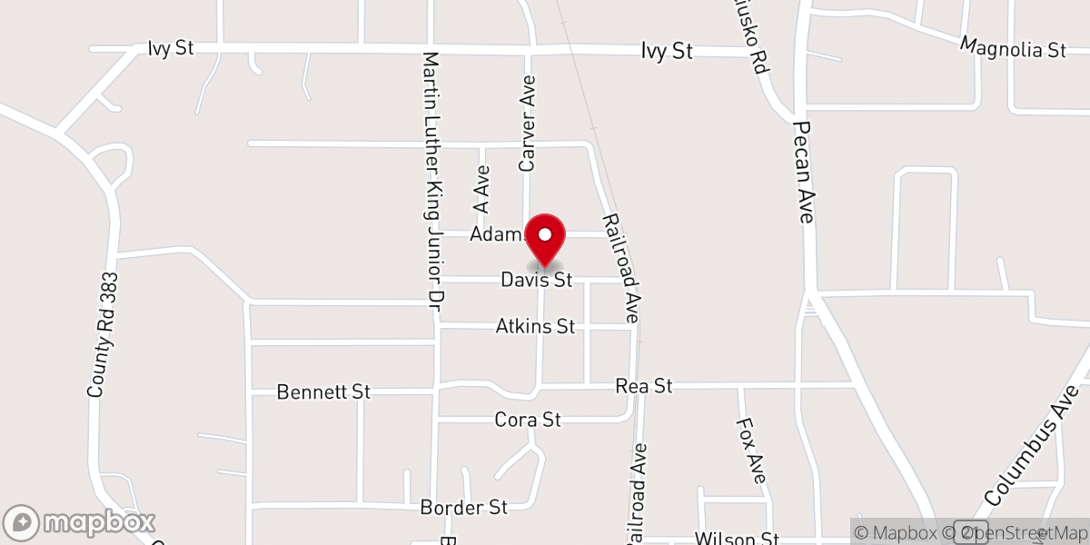 Map showing location of Carver Av Nondenominational