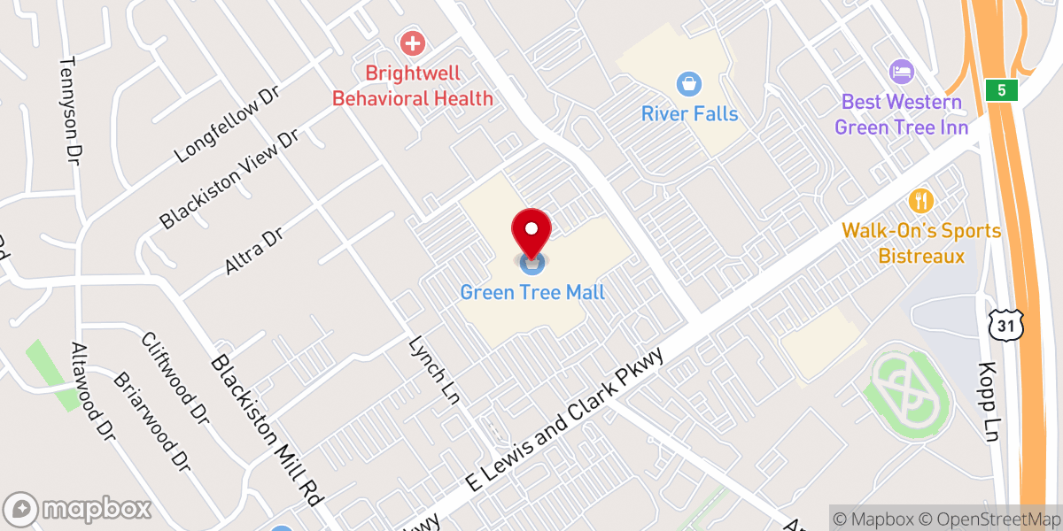 Map showing location of River Falls Assembly of God