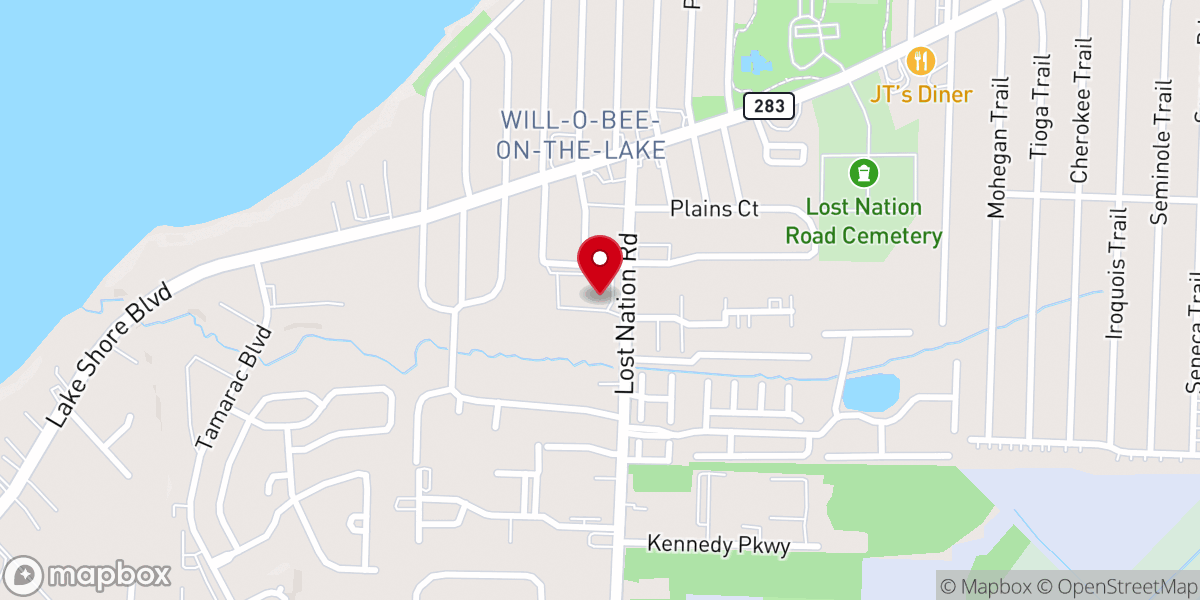 Map showing location of McKinley Community Outreach Center