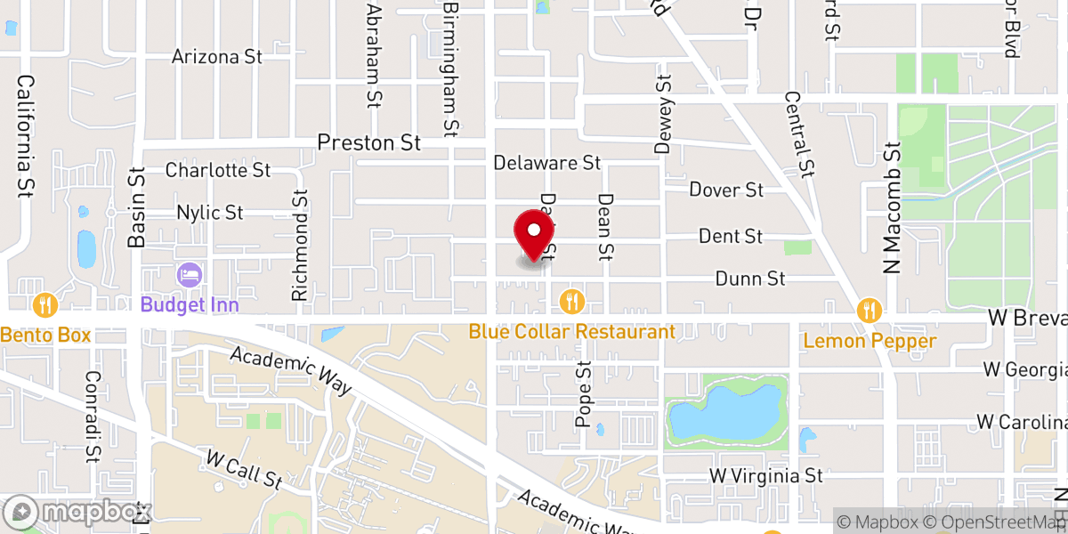 Map showing location of Philadelphia Primitive Baptist