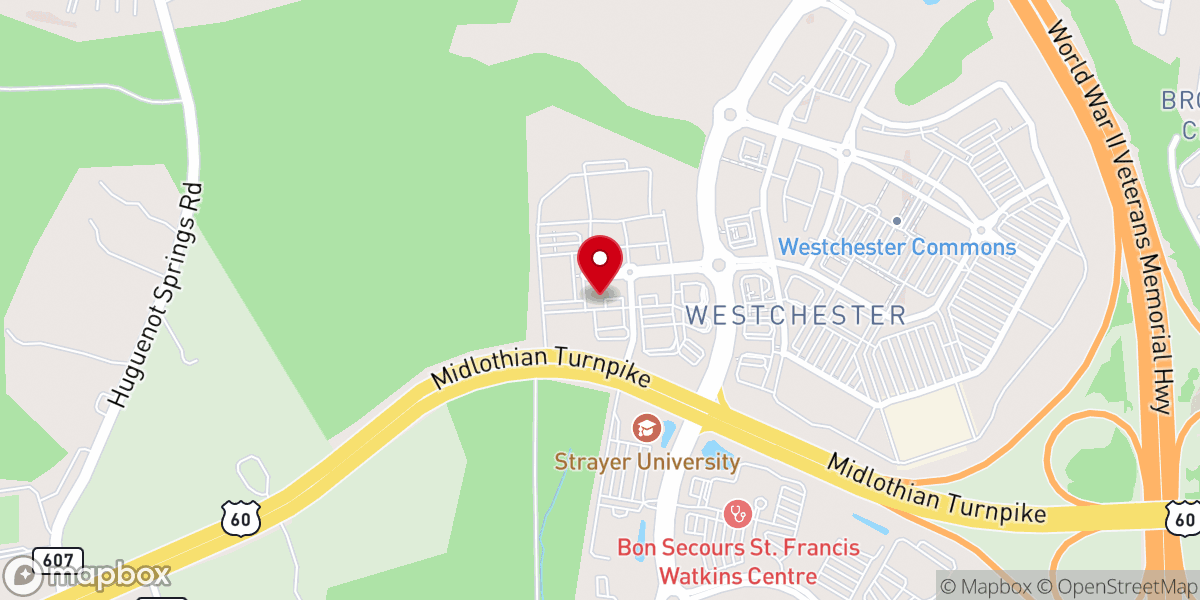 Map showing location of Hosanna Victory Church