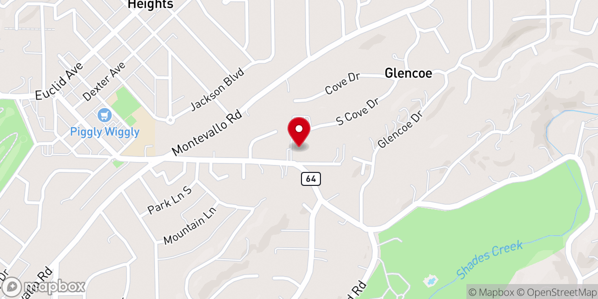 Map showing location of St. Luke's Episcopal Church