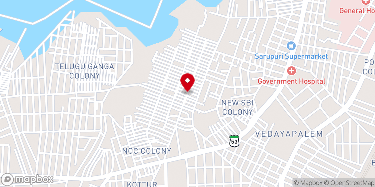 Map showing location of Telugu Baptist Church Vengalrao Nagar