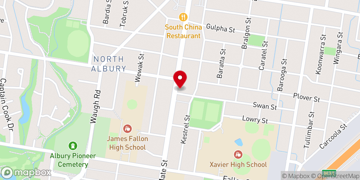 Map showing location of Sacred Heart Church
