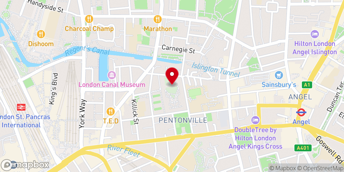 Map showing location of Priory Heights