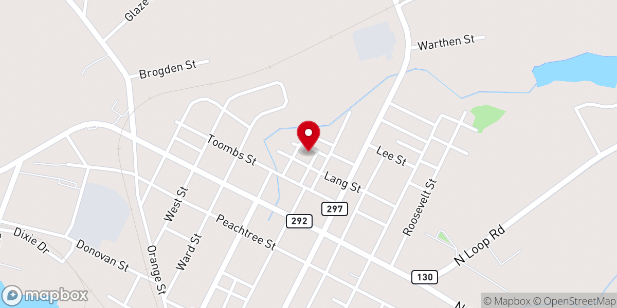 Map showing location of Solomon Tabernacle Baptist Church