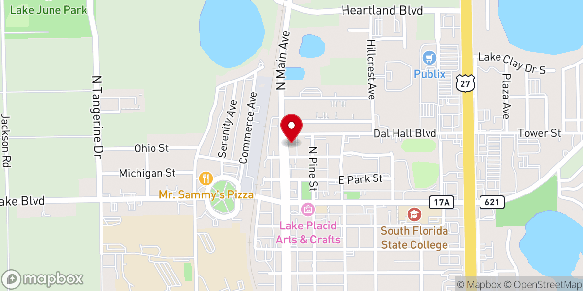 Map showing location of La Pupusa Queen
