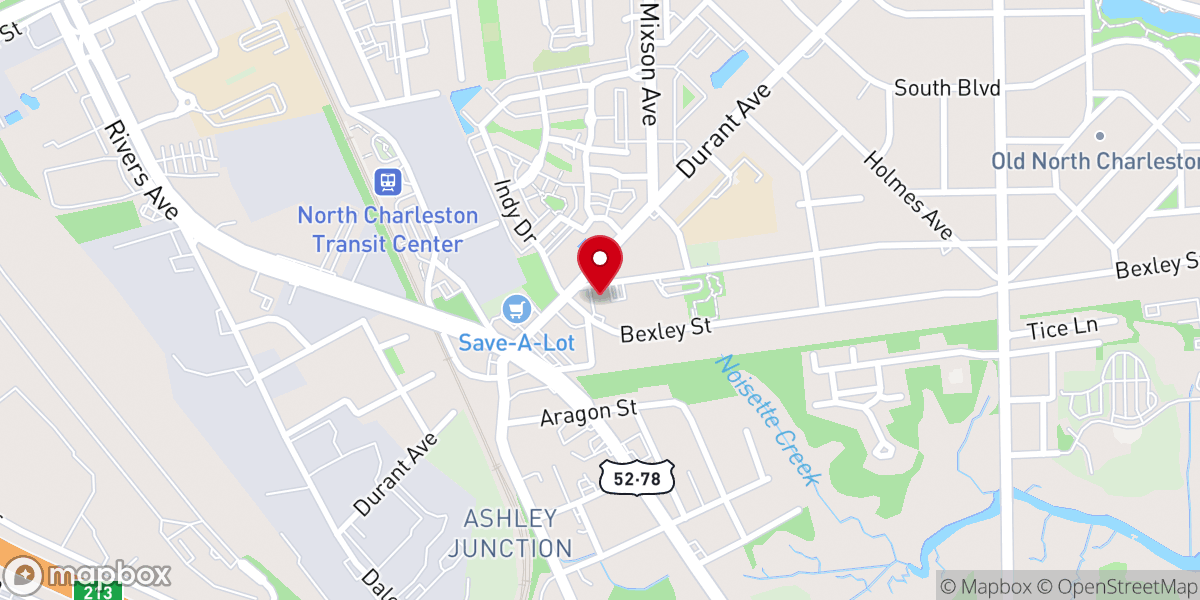 Map showing location of Canaan Missionary Baptist Church