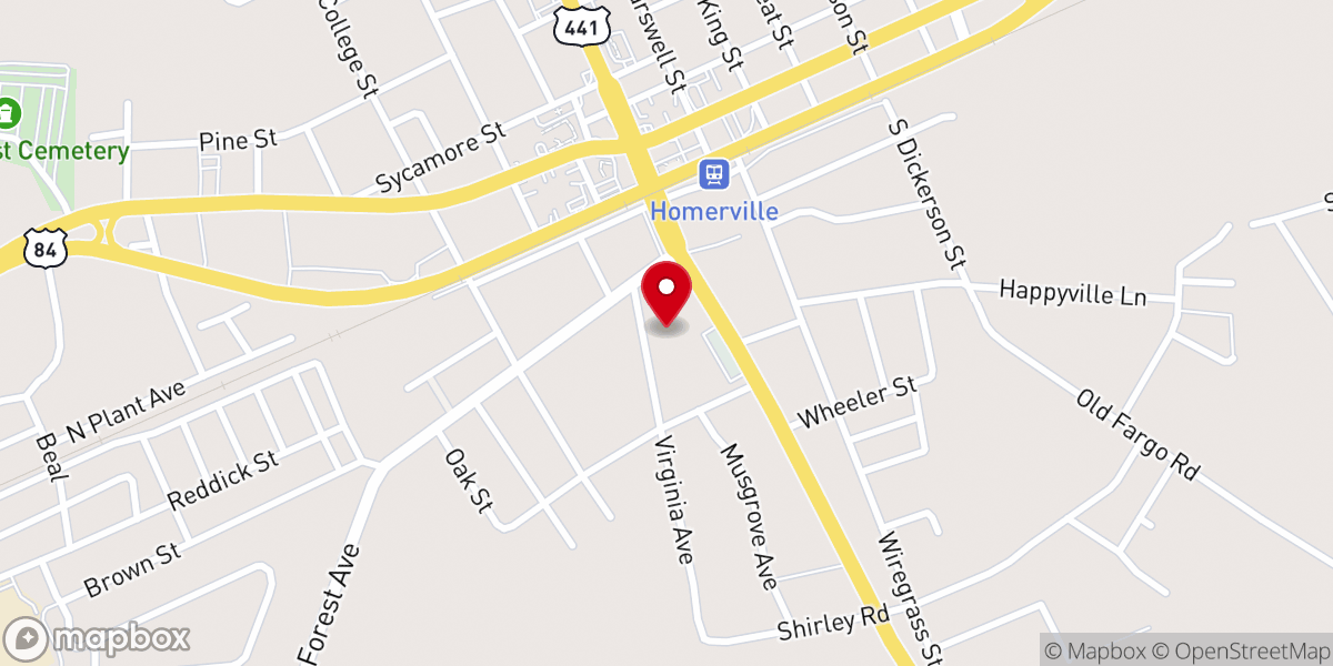 Map showing location of Gospel Tabernacle Church Family Life Center