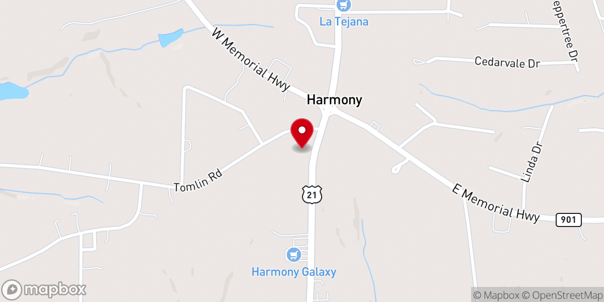 Map showing location of Victory Miracle Center