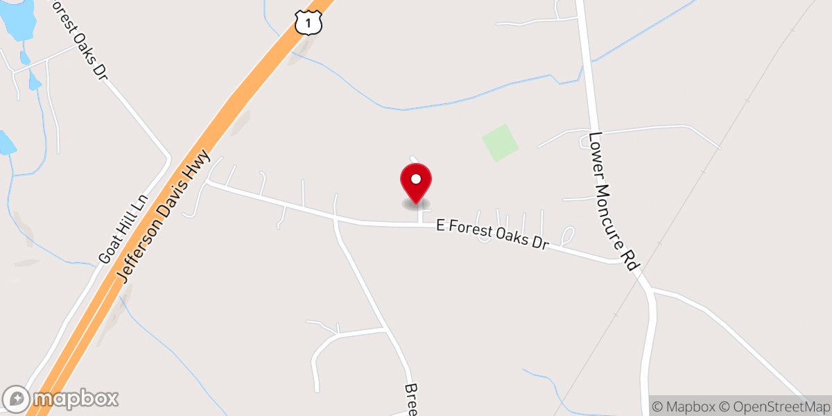 Map showing location of Ward Memorial Church