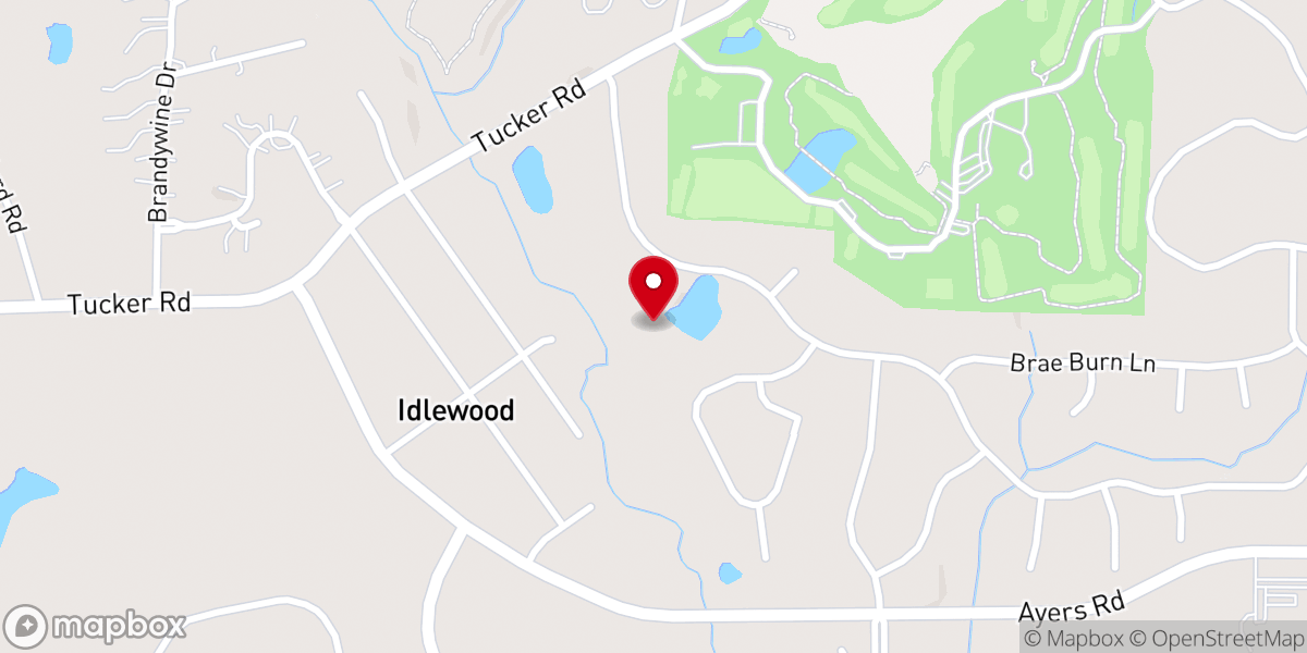 Map showing location of Wolf Creek Church