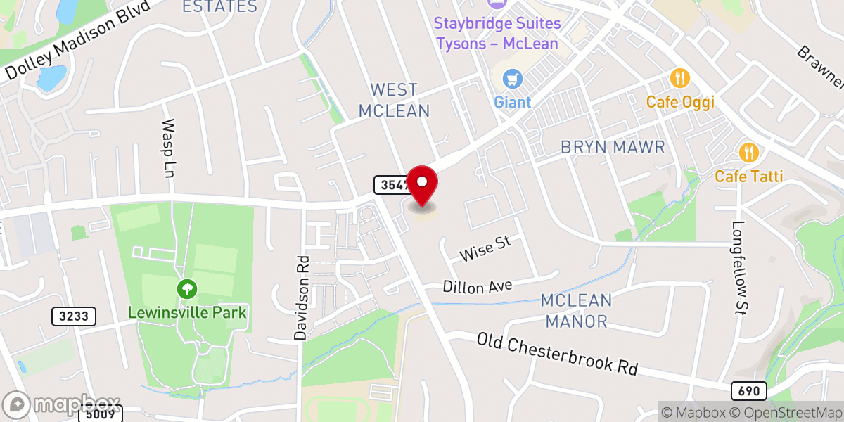 Map showing location of Redeemer Renaissance Preschool & After-School