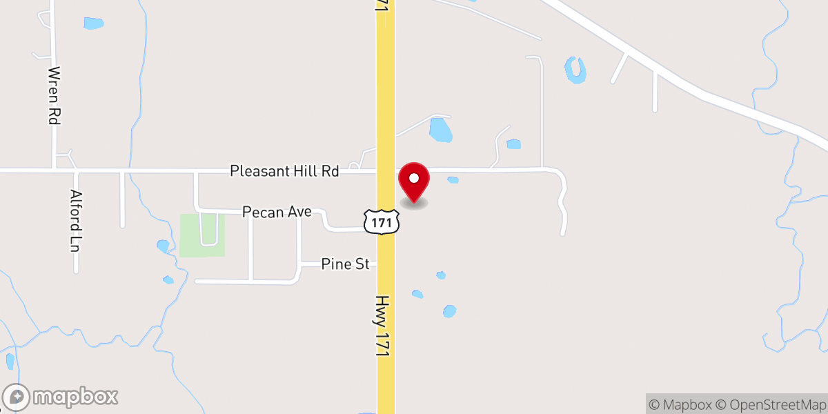 Map showing location of Pleasant Hill Baptist Church