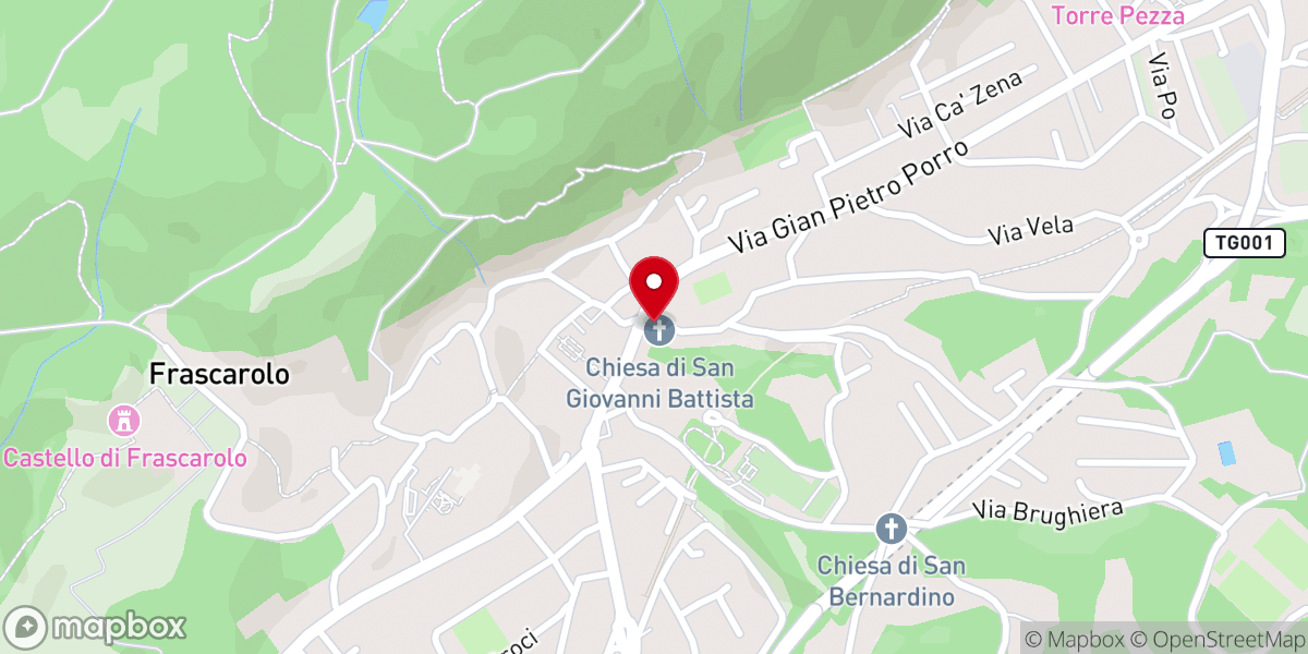 Map showing location of Chiesa parrocchiale di S. Giovanni Battista