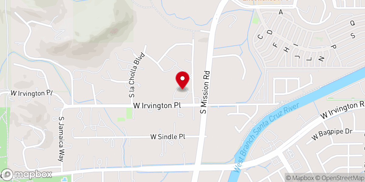 Map showing location of Our Lady of Fatima Parish