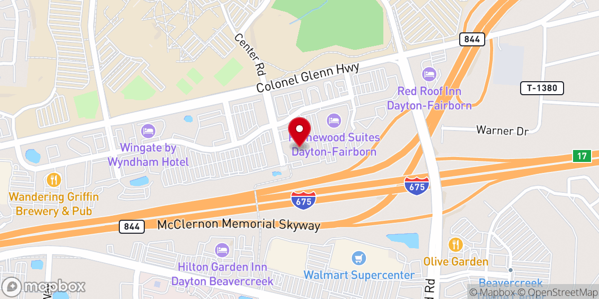 Map showing location of New Hope Apostolic Church
