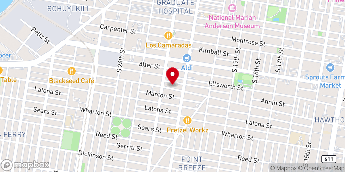 Map showing location of Saint James Missionary Baptist Church Inc