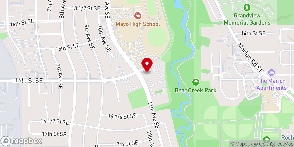 Map showing location of Church of the Resurrection Catholic Church