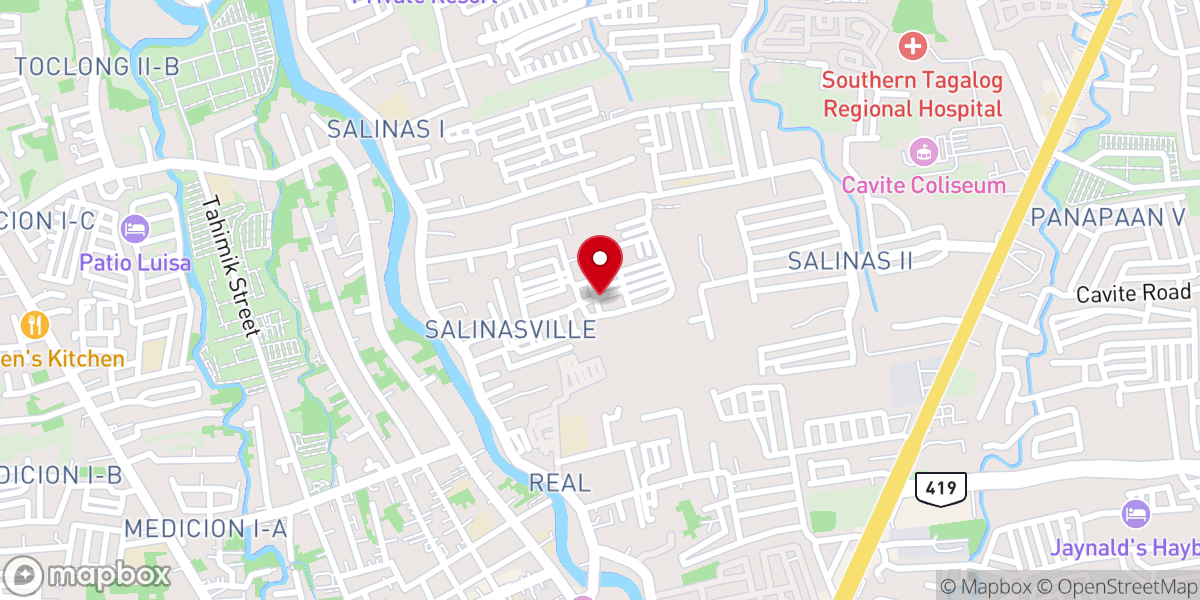 Map showing location of Victory Church