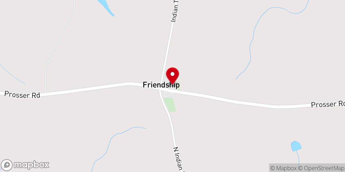 Map showing location of Mt Nebo Baptist Church
