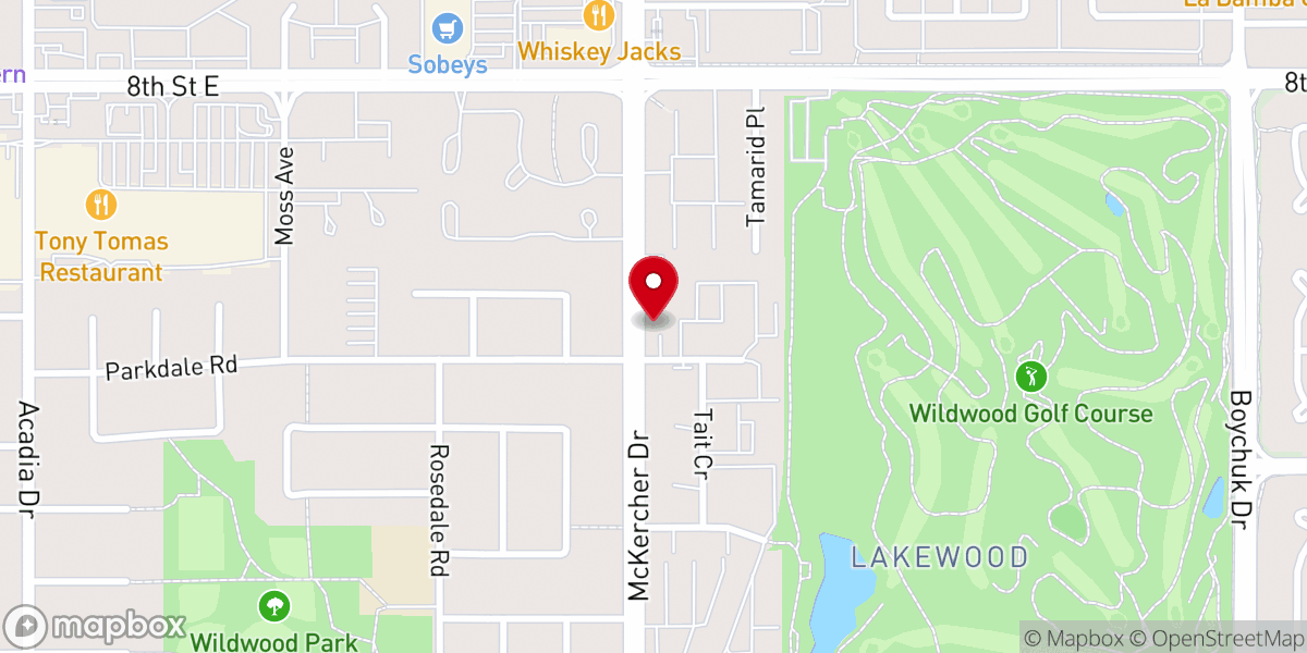 Map showing location of Good Shepherd Lutheran Church