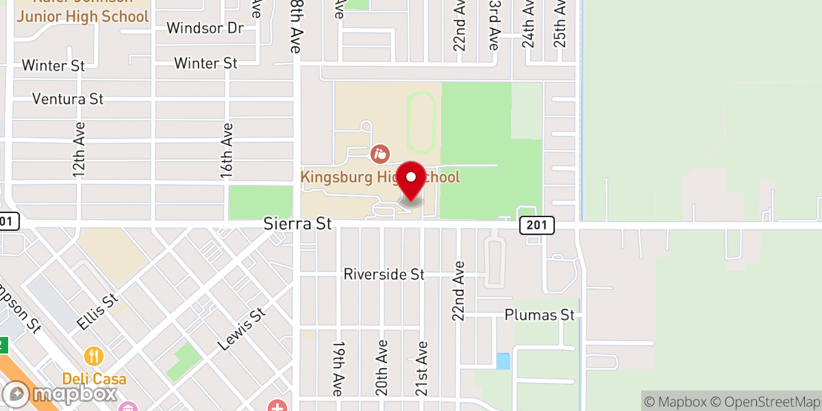 Map showing location of The Well Community Church - Kingsburg - Sunday Gathering