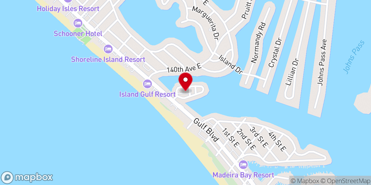 Map showing location of Church by the Sea
