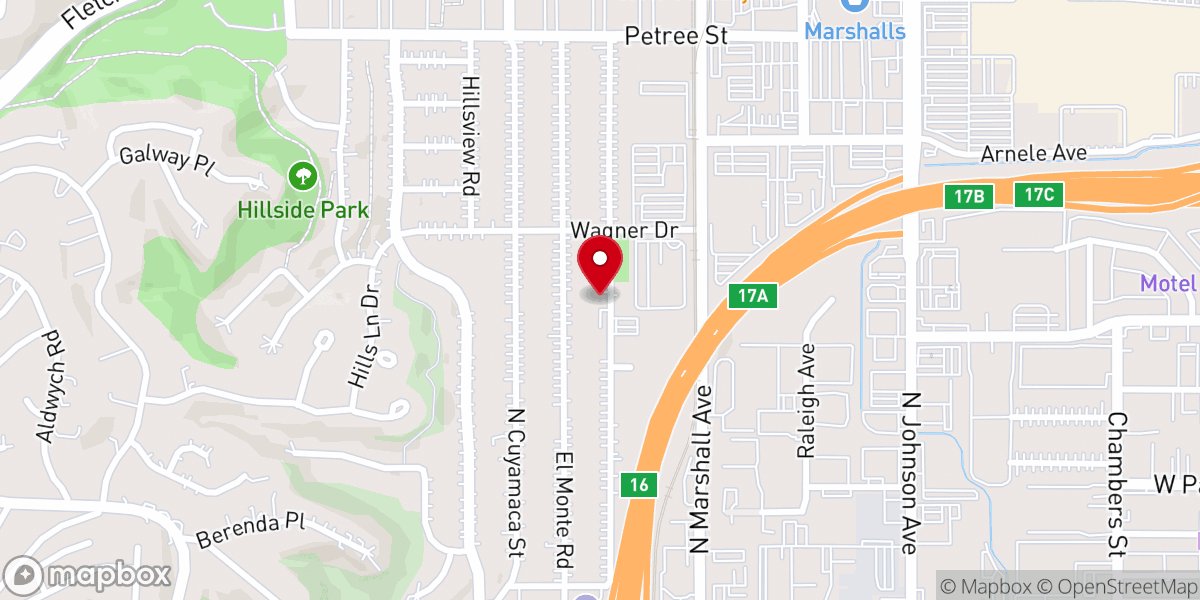 Map showing location of St. Thomas Orthodox Church