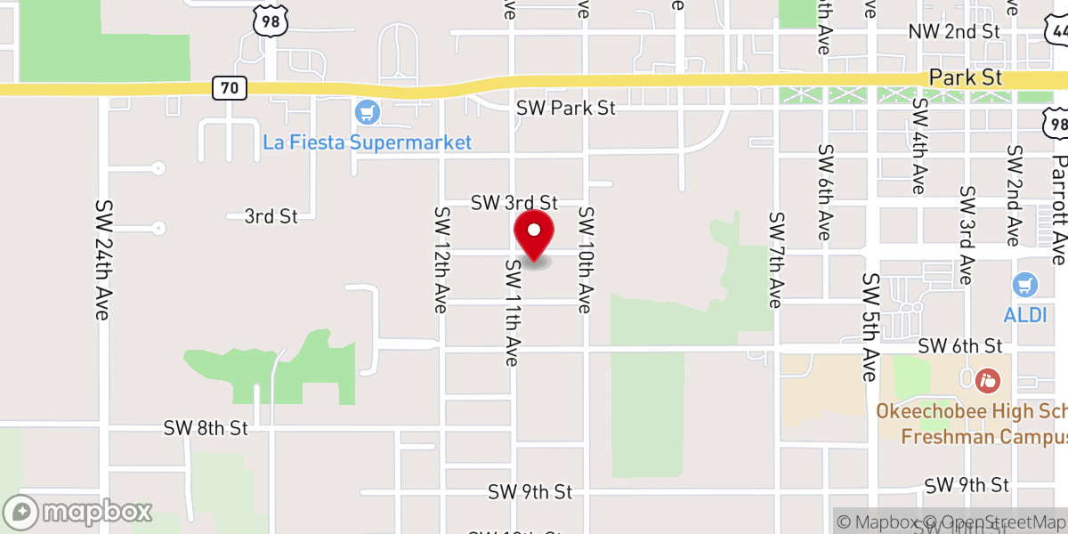 Map showing location of Iglesia Misionera Cristo Salva