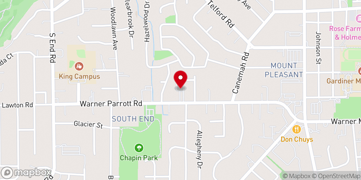 Map showing location of Portland Area Seventh Day Baptist Church