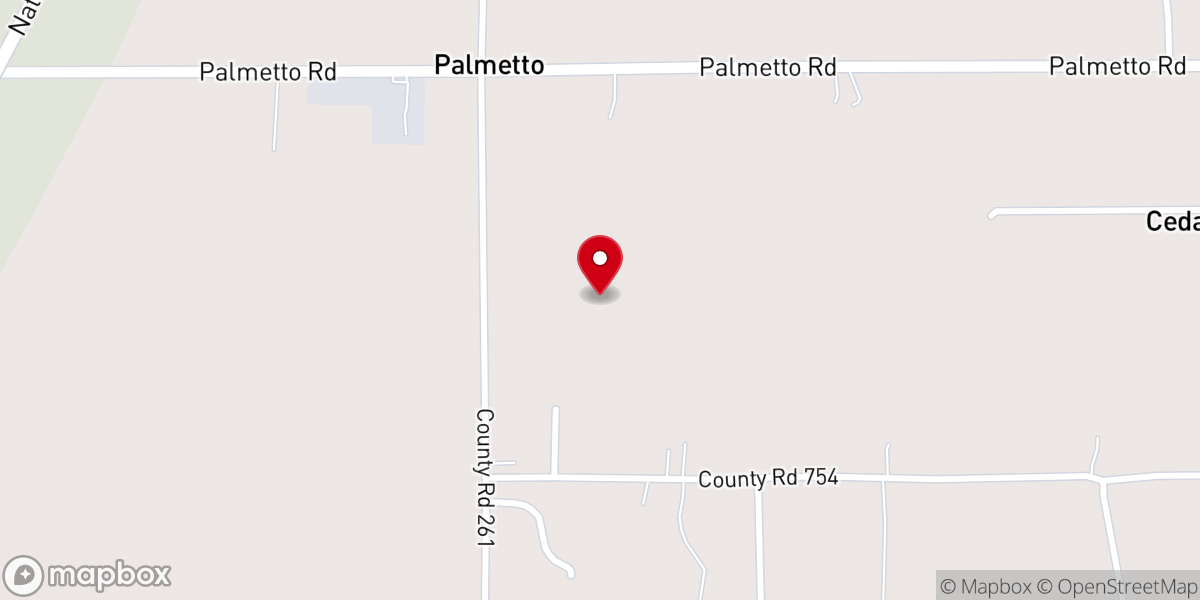 Map showing location of Living Word and Praise Sanctuary
