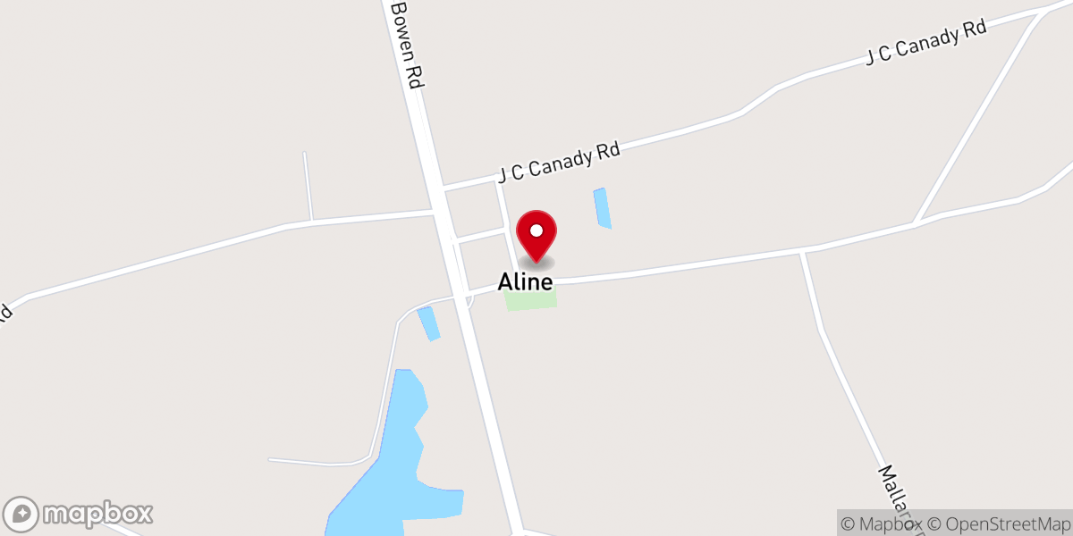 Map showing location of Mount Olive Church