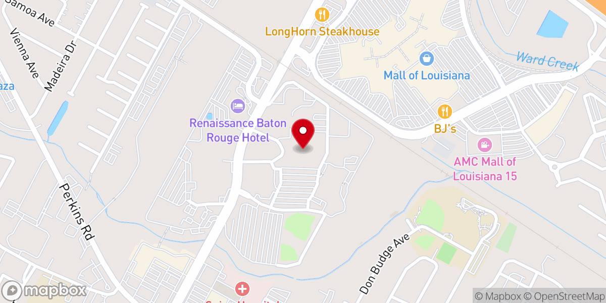Map showing location of Jimmy Swaggart Ministries