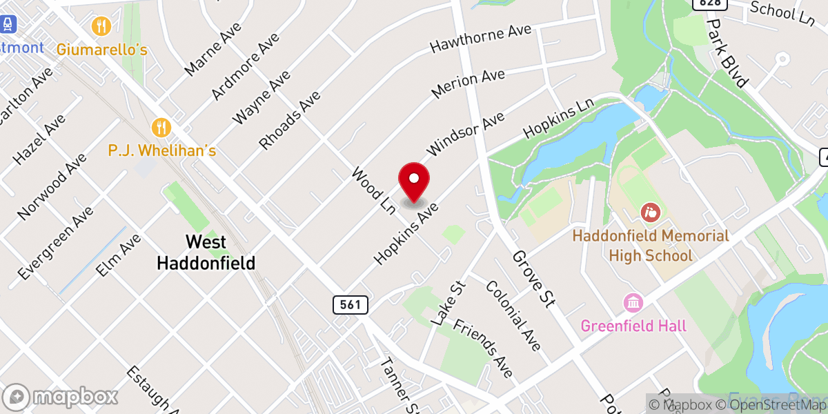 Map showing location of Christ the King Roman Catholic Church