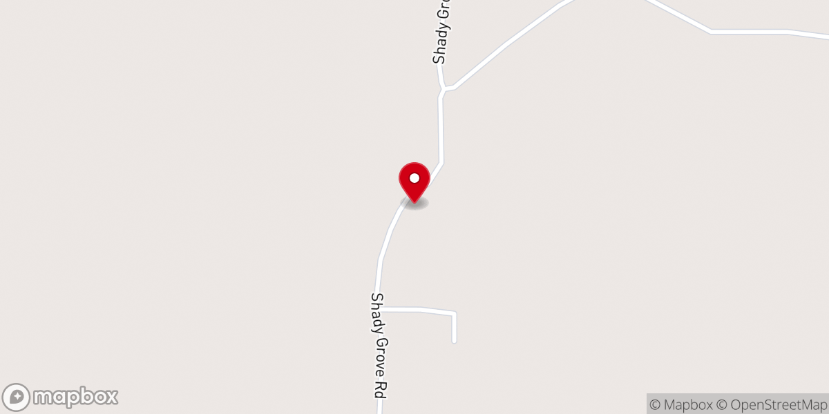 Map showing location of Concord Baptist Church