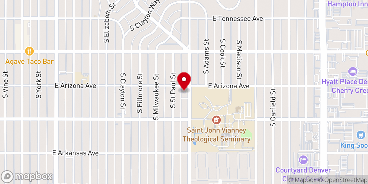 Map showing location of Kirk of Bonnie Brae Church