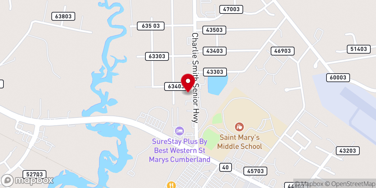 Map showing location of Victory Chapel Kingsbay CFM Inc