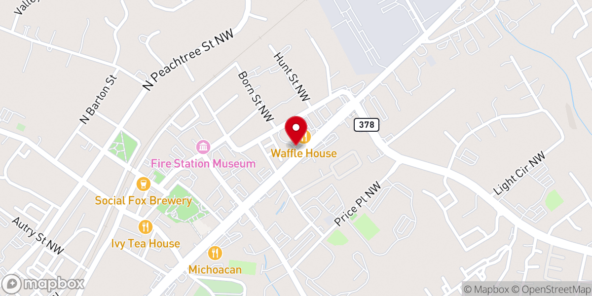 Map showing location of Good News Garden Presbyterian Church