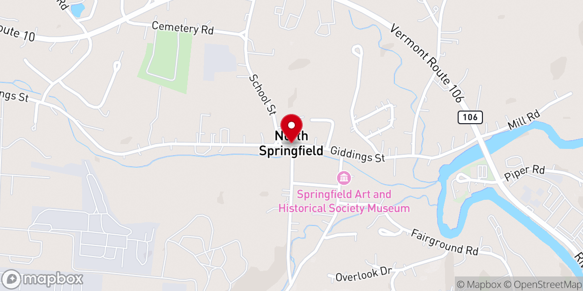 Map showing location of North Springfield