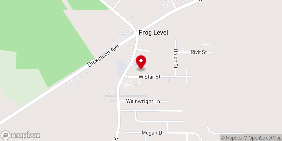 Map showing location of Paradise Outreach Ministry