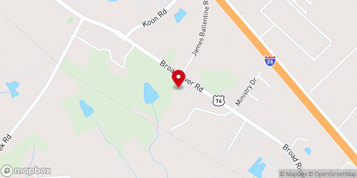 Map showing location of Victory Bible Baptist Church