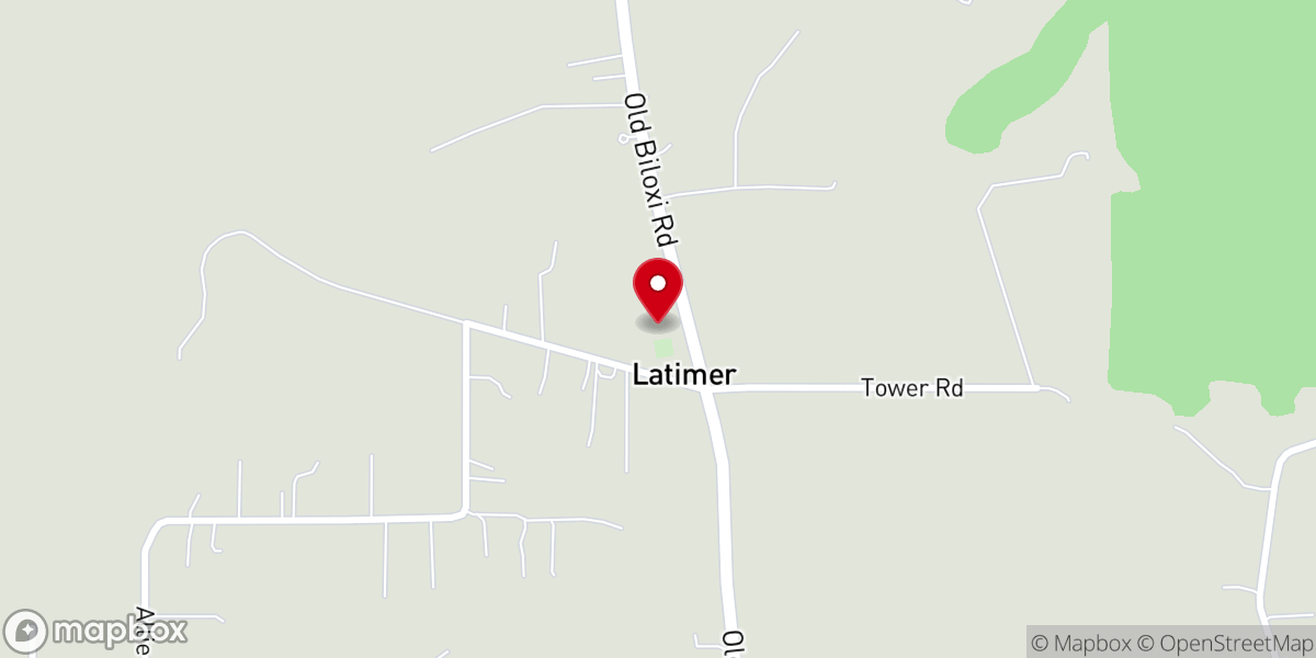 Map showing location of Latimer Church