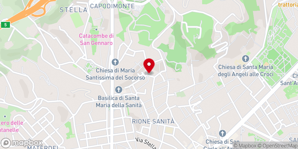 Map showing location of Cappella dei Bianchi