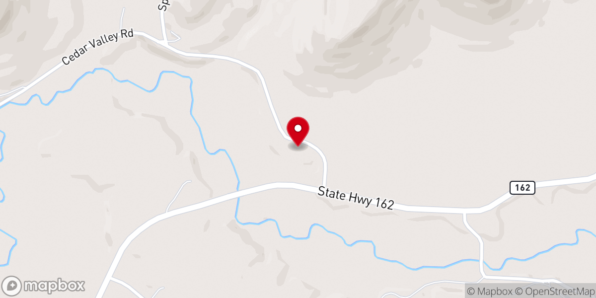 Map showing location of Lower Coon Valley Lutheran Church