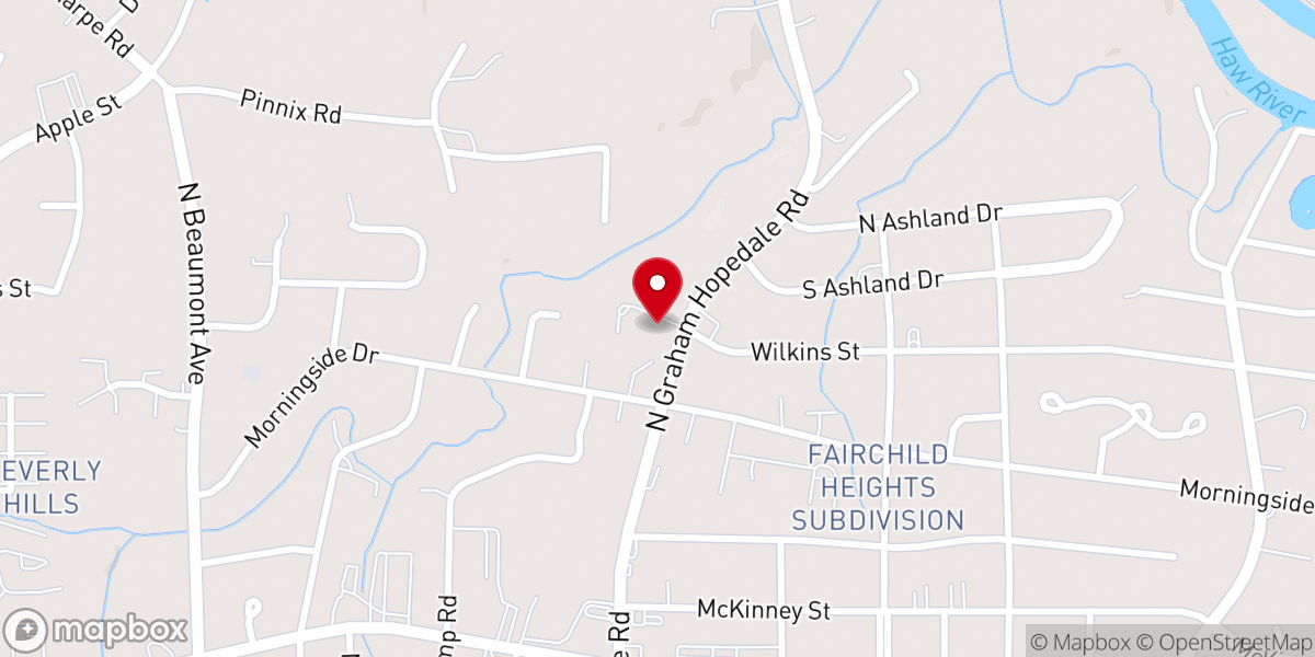 Map showing location of Grace United Methodist Church