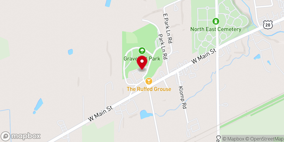 Map showing location of Gravel Pit Park
