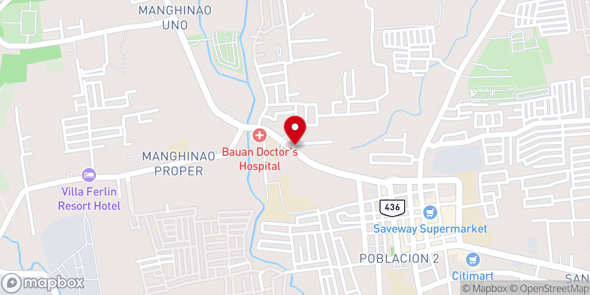 Map showing location of Christian Gospel Baptist Church of Batangas Inc.