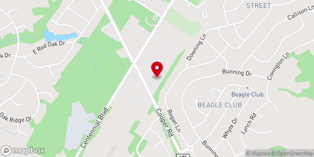Map showing location of HOPE Church